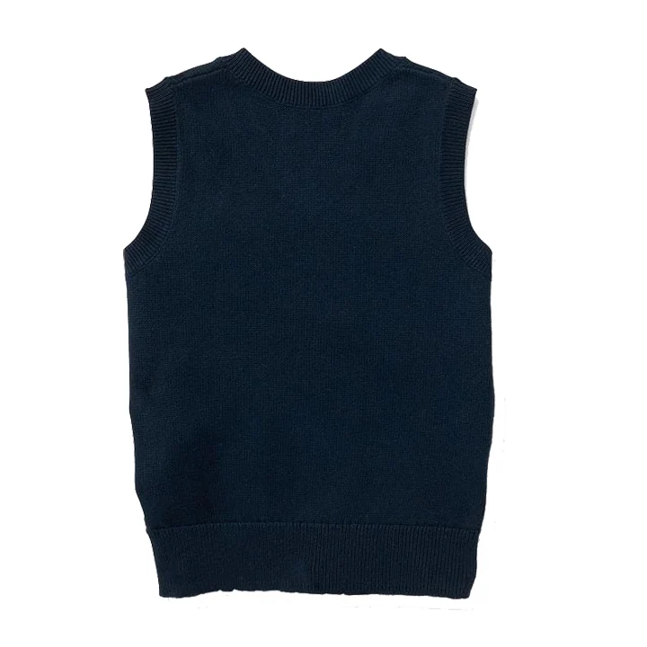 China Manufacturer Wholesale Cotton Knit V-neck Sweater Baby Children Vest For Toddler Boys