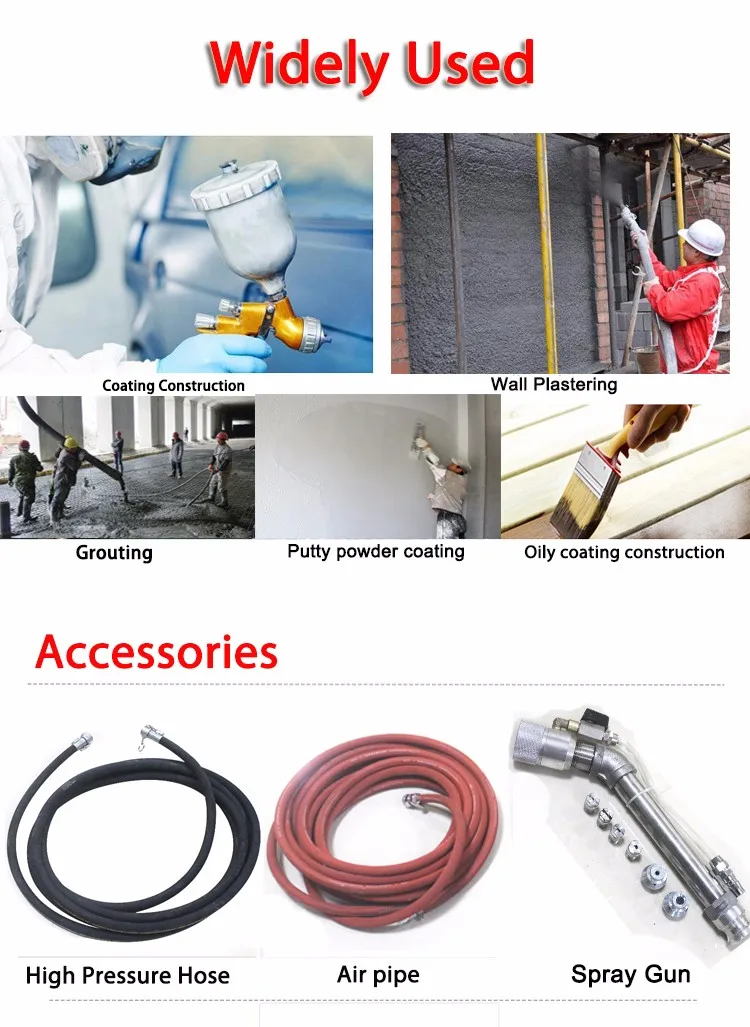 High Quality Mini  Mortar Spraying Plaster Machine for sale