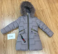 

children's clothing fall winter wear middle long girls' padding jacket