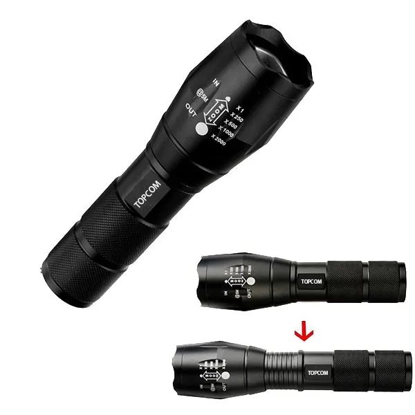 Bike Light USB Rechargeable Emergency Zoomable Led Lamp USB Tactical Flashlight