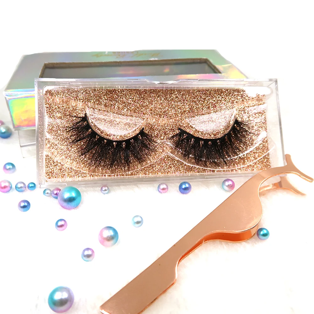 

Worldbeauty 3D Mink Eyelash With Custom Eyelash Packaging Mink Effect Eyelash, Natural black