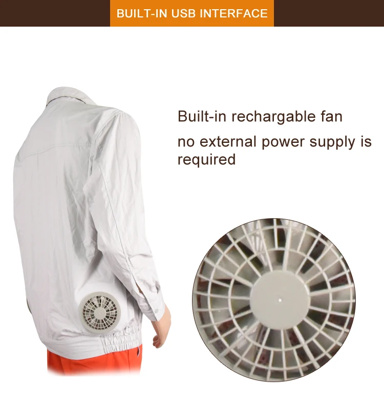 Summer Japan Airconditioned Clothing With Fan Cooling Workwear Jacket Uniform Cooling Buy Fan