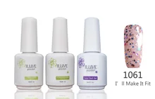 3 packs iLuve Professional Nail Gel Polish UV LED Lamps Gel 15ml with Base Top Coat