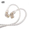 KZ ZSN Headphones Silver plated upgrade cable 2PIN gold-plated pin 0.75mm high purity oxygen free copper Earphone Cable wire