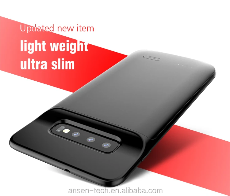 For Samsung Galaxy S10 Plus 5000 mAh S10 Plus Power Phone Case External Battery Case Backup Power Charger For S10 Samsung - ANKUX.COM
