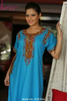 Full Length Cotton Embroidered Nighty Nightgown Buy Pure Cotton