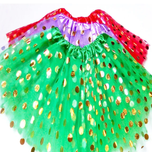 

Gold Dot Tutu Skirt Princess Birthday Tutu Skirt Baby Girls Dance Party Clothes