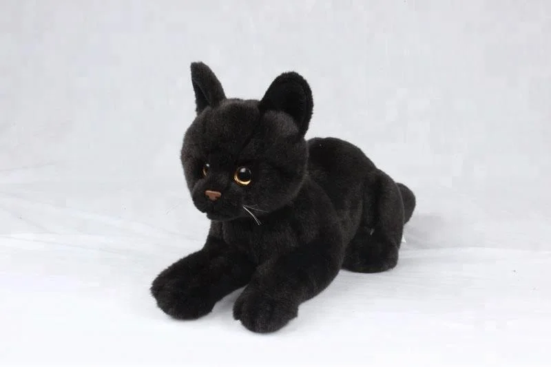 custom stuffed soft black cat lifelike cat plush toy for kids (3).jpg