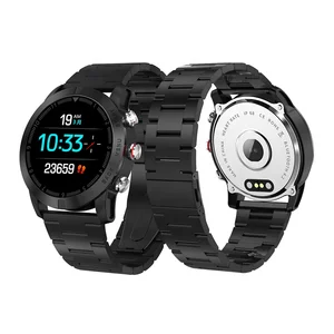 DT NO.1 S10 Smart Watch 1.3 Round Screen IP68 Waterproof Heart Rate Monitor Pedometer Message Call Reminder Compass Stopwatch