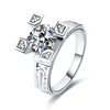 Fashion CZ Eiffel tower rings wedding ring for Women silver jewelry zirconia vintage ring for lady accessories