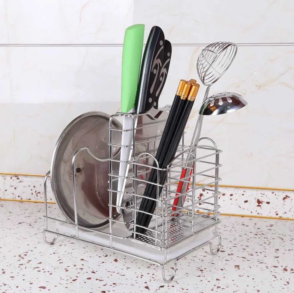 Stainless Steel Kitchen Knife Utensil Holder Rack Buy Stainless Steel Kitchen Utensil Rack