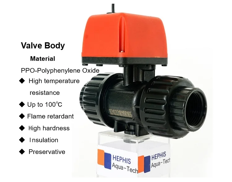 Plastic Motorized Ball Valve Automatic Shut Off Valve And Automatic Water Level Control Valve