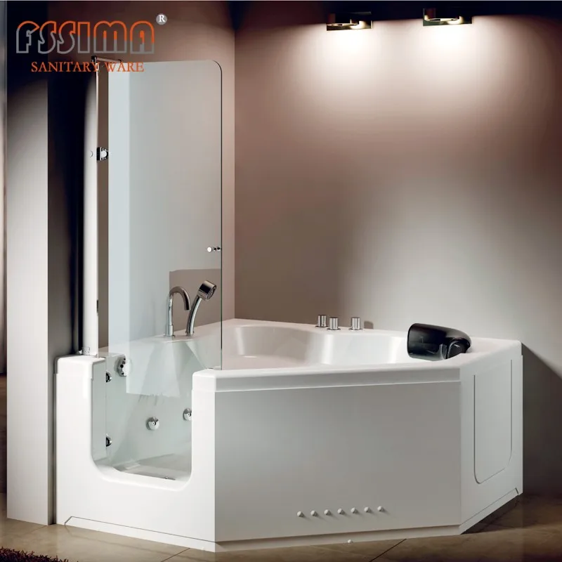 Portable Bathtub Disabled With Seat Easy Walk In Tub Shower Combo Buy