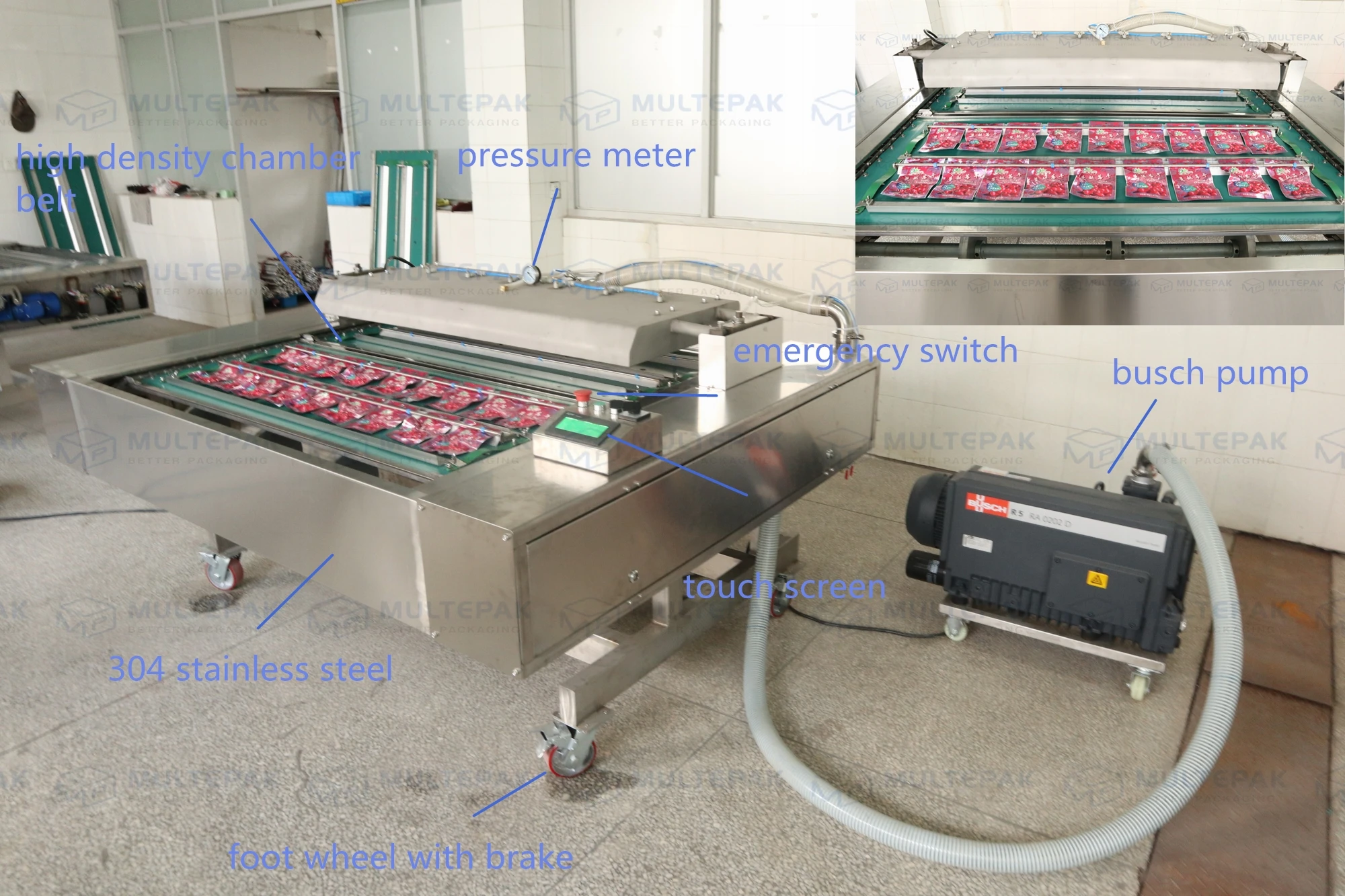 2017 automatic belt type vacuum packaging machine