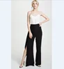 Woman Long Pants Loose Daily Basic Female Sexy High Waist Leg Spilt Trousers Ladies Casual Loose Black Wide Leg Women Pants