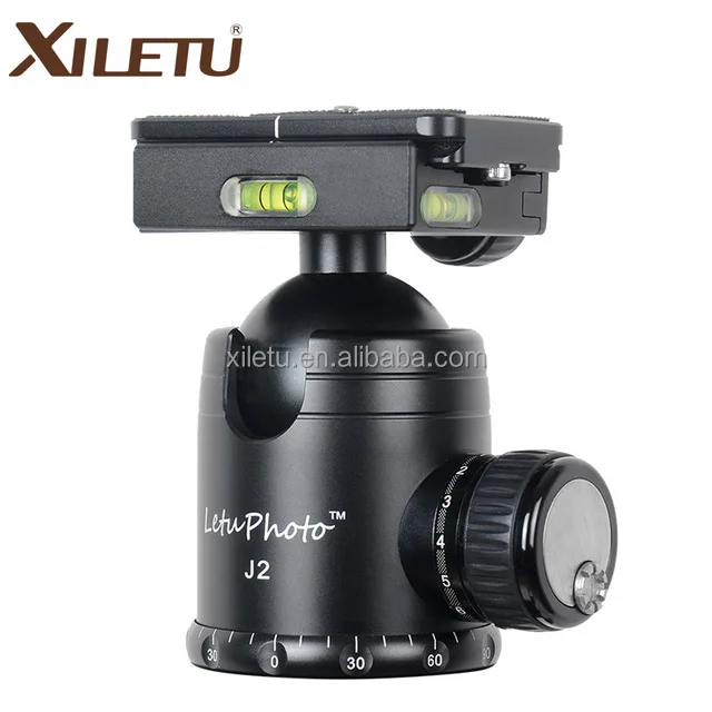

XILETU J 2 Camera Accessories Professional Panoramic Tripod Ball Head for DSLR digital Camera, Black