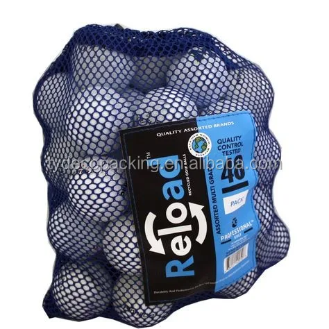 Customized Nylon Golf Ball Storage Bag Mesh Ball Bag With 