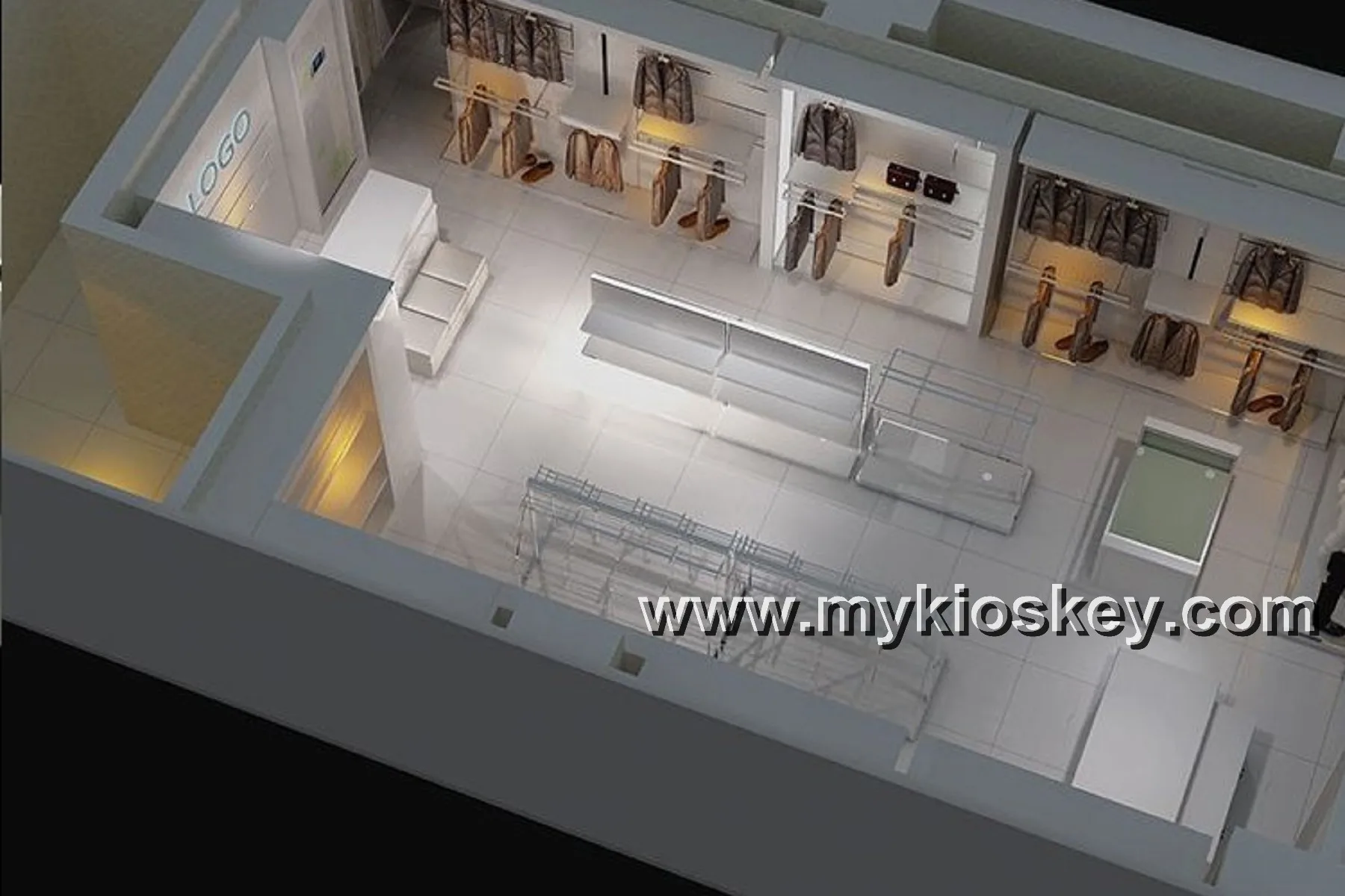 Garment Display Shop Interior Decoration Furniture Design Buy Garment