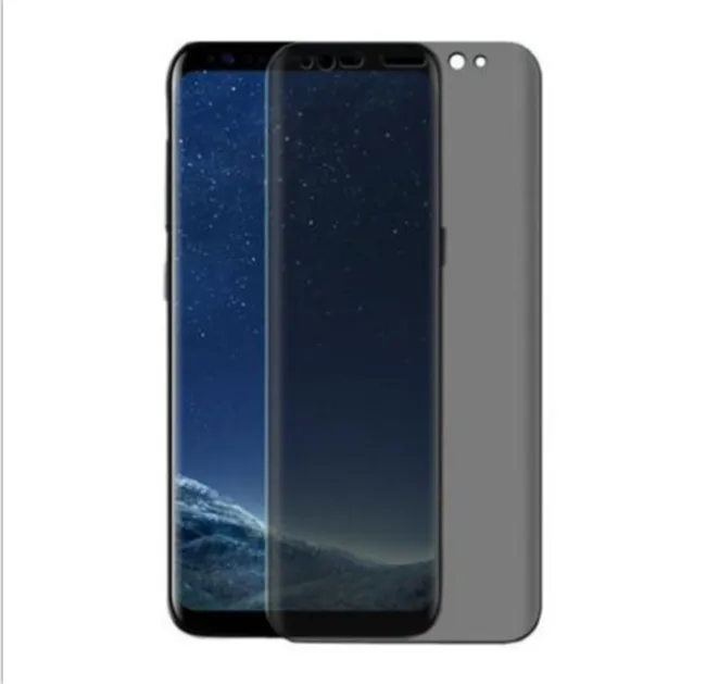 

9H 3D curved Large full cover version Privacy Tempered glass screen protector for Samsung Galaxy Note 8 note9, Black