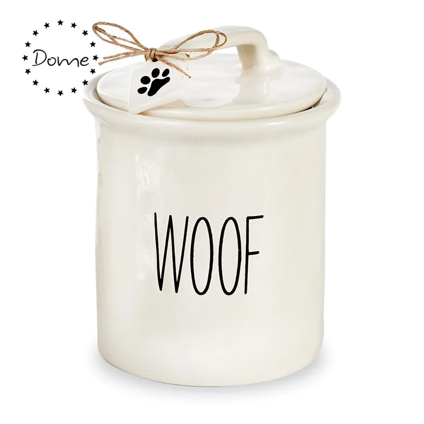 ceramic dog treat jar