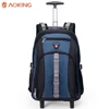 Durable design 21 inches mochilas con ruedas school rolling trolley laptop backpack large capacity