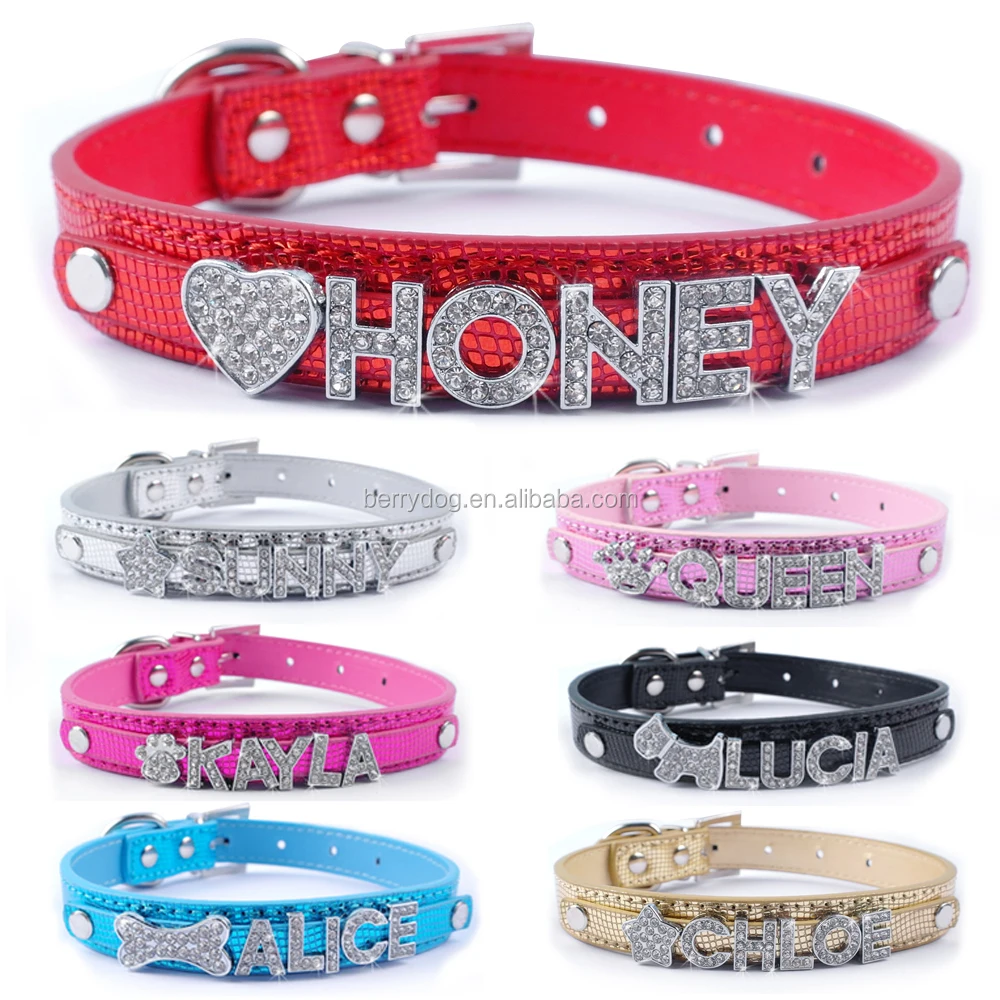 Black Snake Skin Soft Leather Dog Collars Personalized Neck Collar With Letters Charms Buy Multi Color Diy Name Personalized Dog Collar Personalized Leather Dog Collar Diy Letters Pu Leather Pet Collars Product