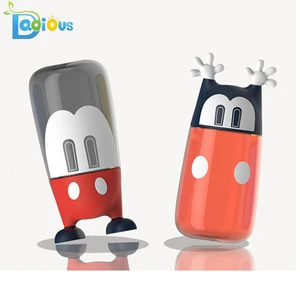 Image of Hot Sale New Creative Cartoon Water Bottle Children Cartoon Gift Bottle 350ML Water Plastic Bottle with Cap Lid