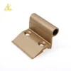 Anodized Matt Gold Hinge Alloy CNC Extrusion Aluminum Profile For Doors And Windows With Drilling Punching Tapping Bending