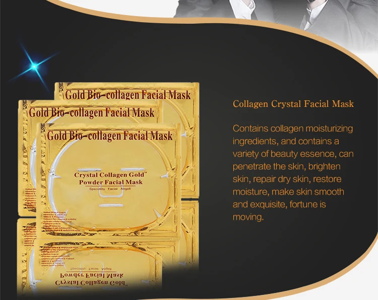 Gold Bio-Collagen Crystal Gold Powder Collagen Facial Mask