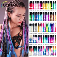 

free sample 120 colors Jumbo braid african box senegal twist ombre braiding hair 24'' 48'' 100g all colors in stock