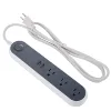 Sockets And Switches Wifi Smart US 6 Outlet Power Plug With USB WiFi Enabled, Works with Alexa, Google Assistant