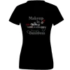 Make up is my business tee shirts bling iron on transfers hot fix rhinestone