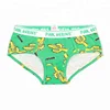 Women Panties Green Print Triangle Fashion Pink Hero Lady Brief Underpants Wholesale