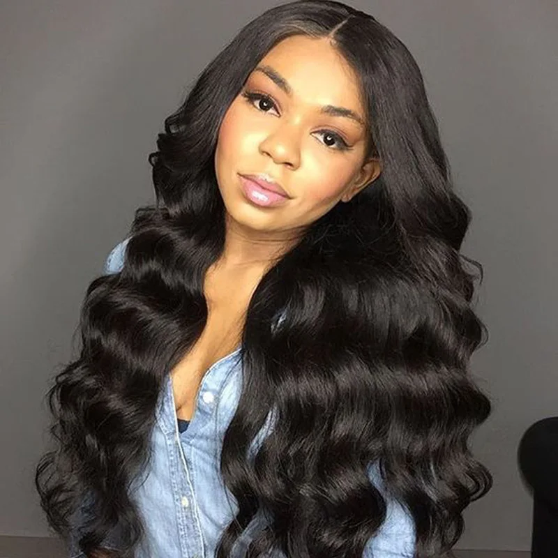 

360 Lace Frontal Wig Peruvian Virgin Body Wave Wigs For Black Women 360 Lace Front Human Hair Wigs Pre Plucked With Baby Hair