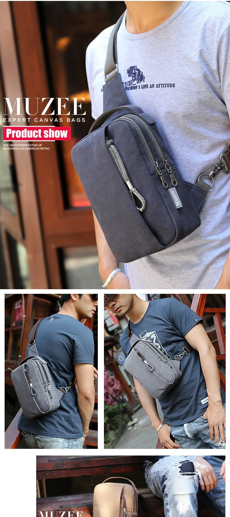 branded sling bag for man