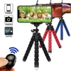 Flexible Sponge Octopus Mini Tripod With Bluetooth Remote Shutter For iPhone mini Camera Tripod Phone Holder clip stand