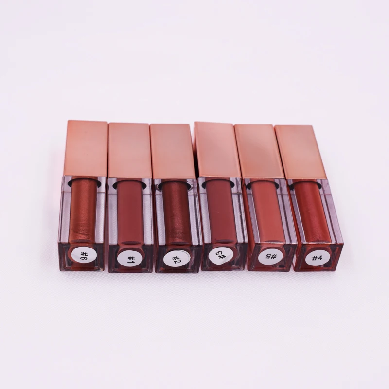 

New Fashion 6 colors Metallic Liquid Lipstick private label lip gloss