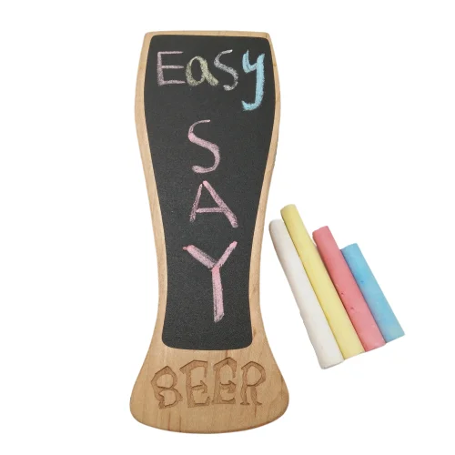 

New custom wooden chalkboard beer tap wood handle for keg