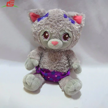 gray kitten stuffed animal