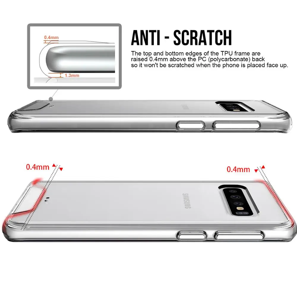 Good Quality Brand GSCASE TPU PC Hybrid Clear Case Cover For Samsung Galaxy S10 Phone Case Wholesale Supplier in China