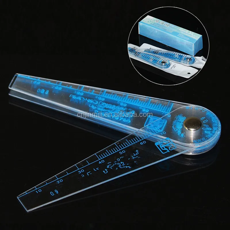 

Top Quality Plastic Feeler Gauge Set/Plastic Thickness Gauge Set,13pieces 0.05~1.0mm, Blue and transparent