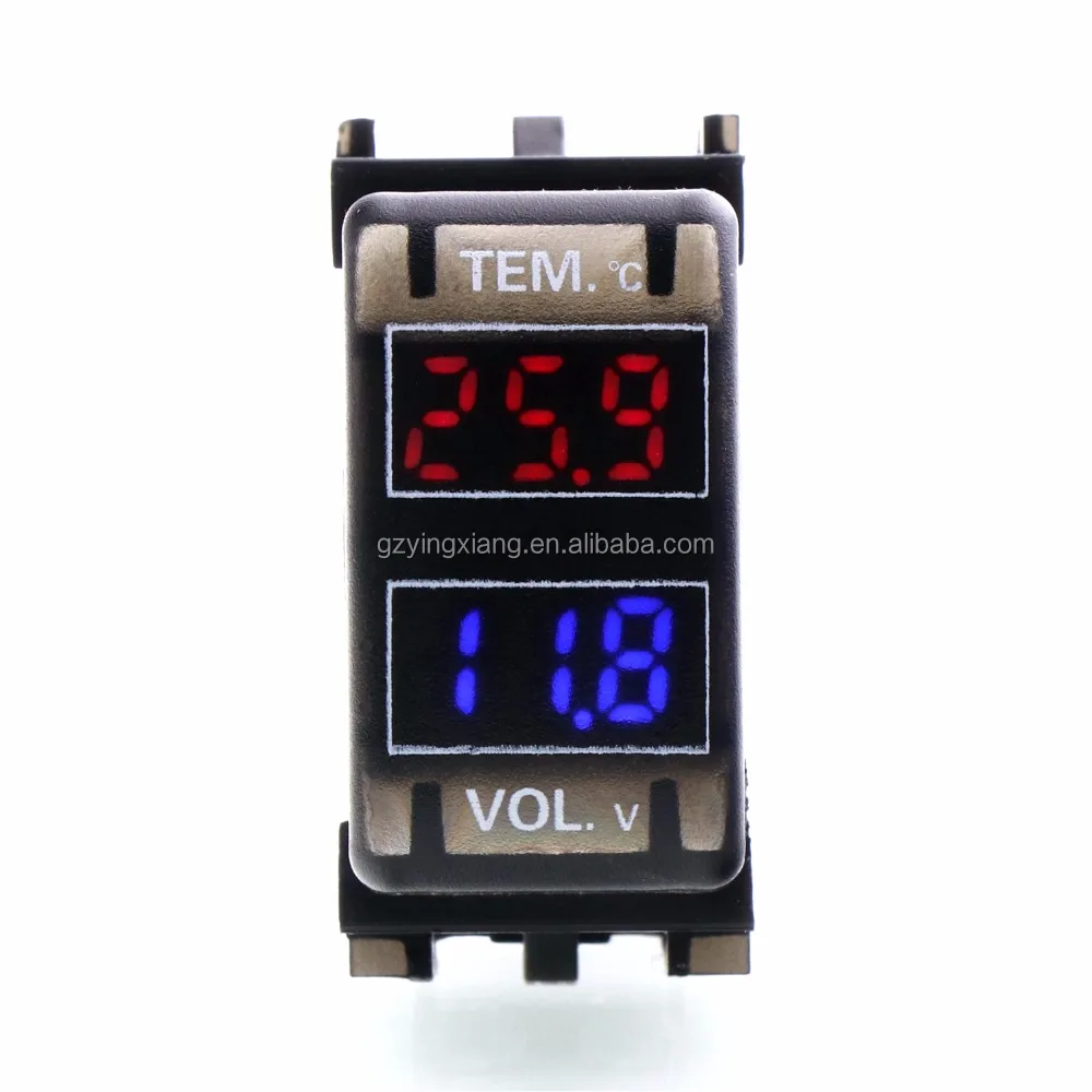 Car Interface 12v Digital Lcd Voltage Meter Battery Monitor And Car Thermometer Use For Nissan Qashqai Tiida X Trail Sunny Nv200 Buy Car Charger Product On Alibaba Com