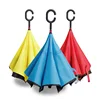 Portable double layer upside down reverse umbrella 8k inverted rain umbrella