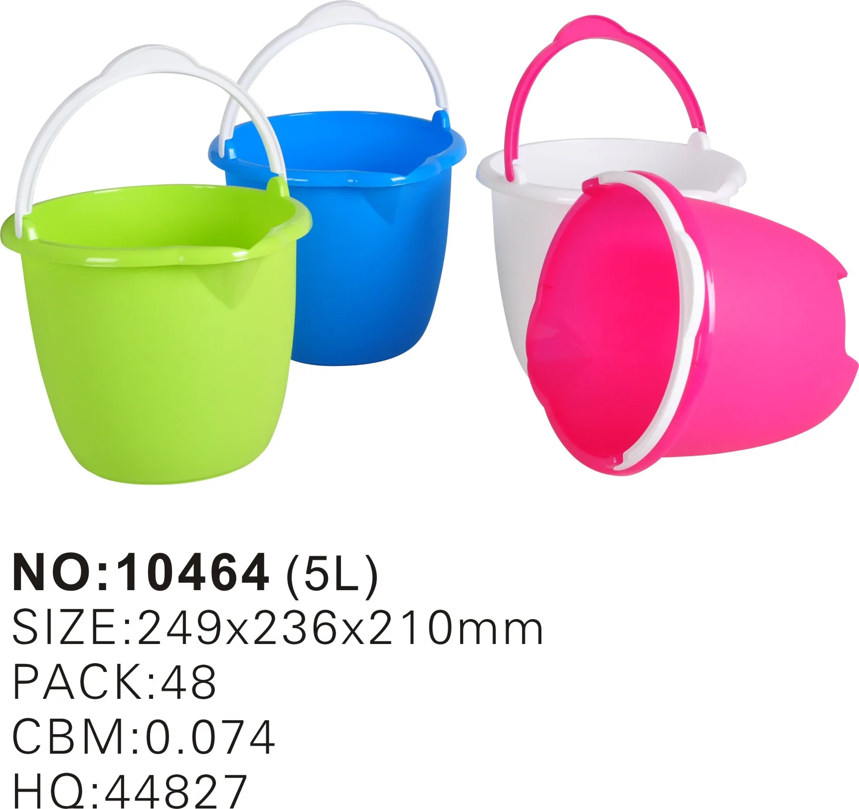wholesale small plastic buckets with lids and handle