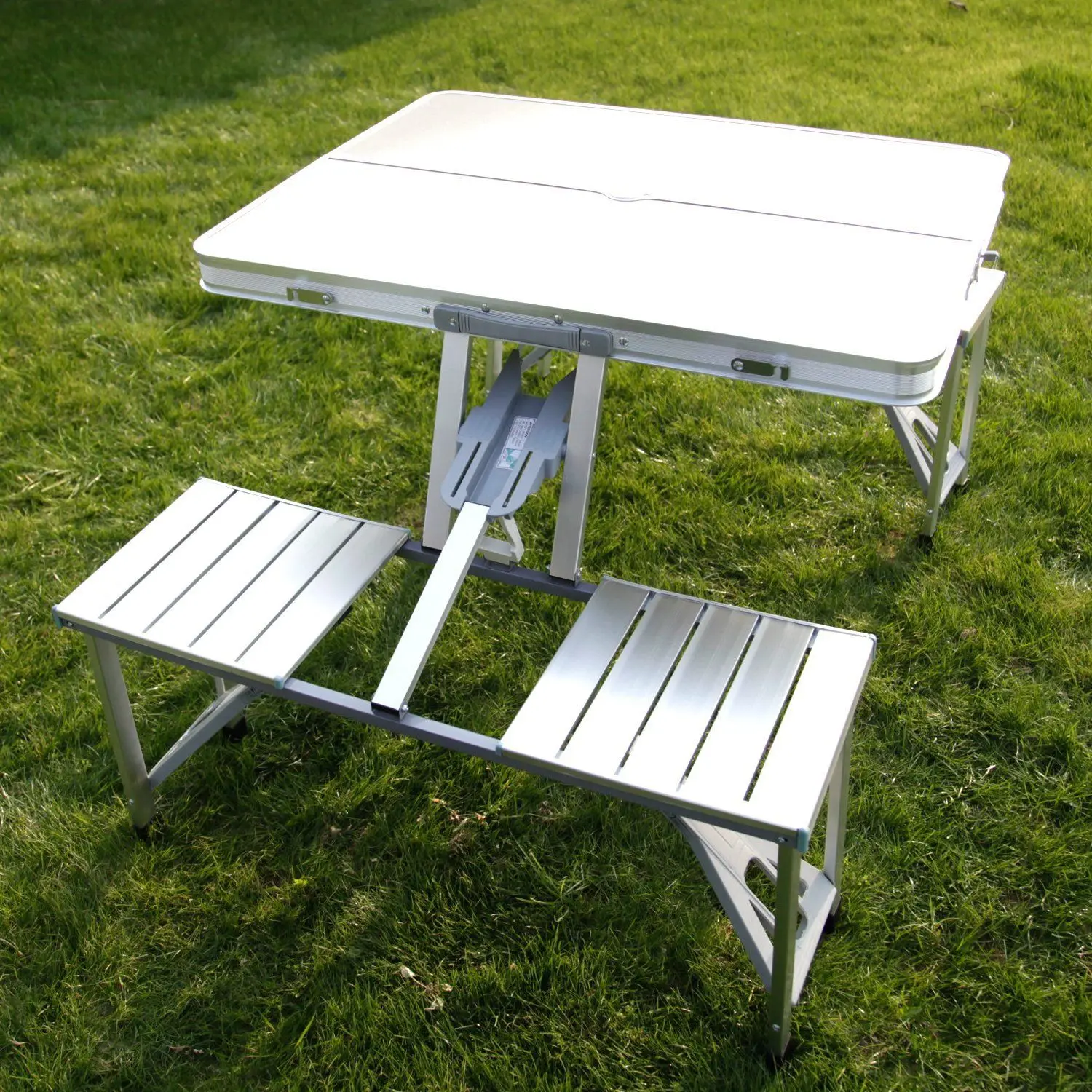 стол трансформер для пикника со стульями
