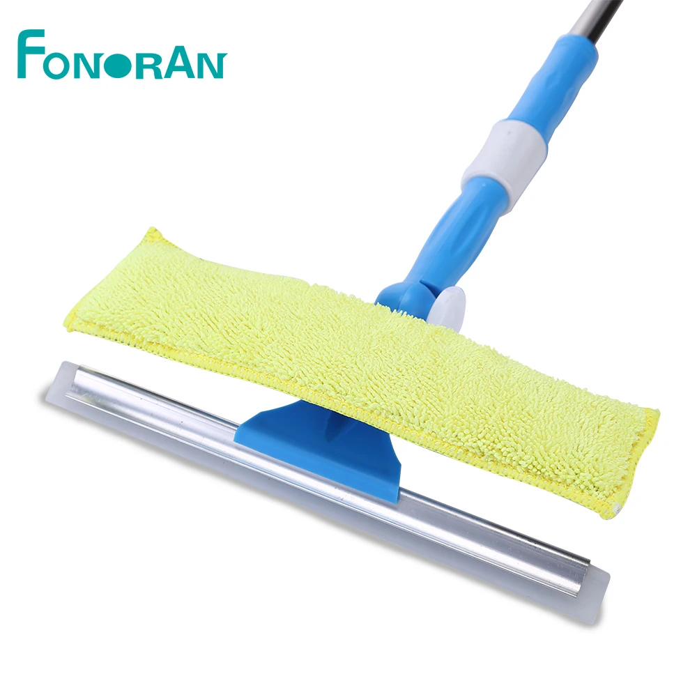 

Silicone squeegee washer window cleaner kit telescopic, Blue and green