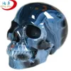 Natural and good quality crazy agate gem stone carving skull colorful skull heads rock crystal skull carving