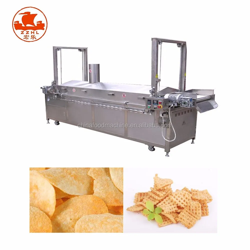 Industrial Fryer Automatic Continuous Chicken Nuggets Deep Frying Machine With Conveyor supplier
