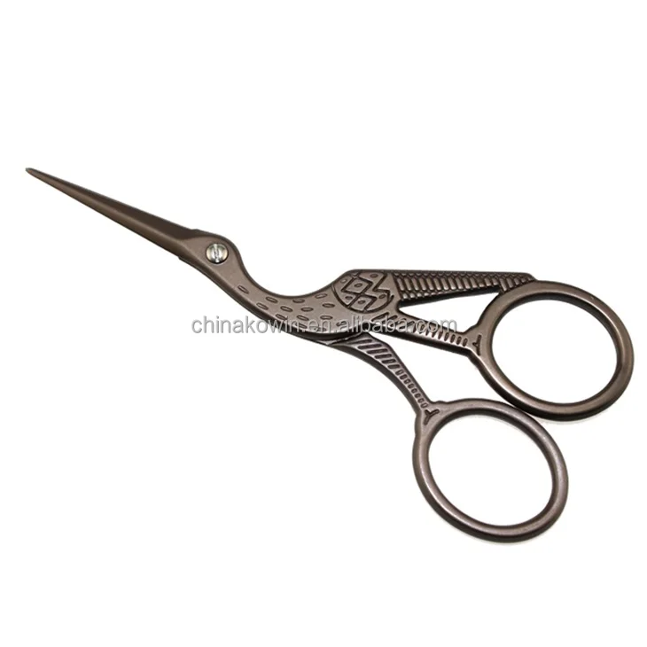 
Fancy crane shape stainless steel beauty scissors 