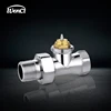 Ivanci compression joint 15*1/2 Straight polished chrom manual radiator valve